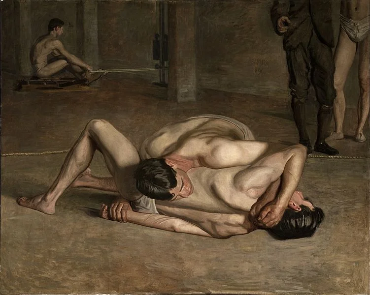 751px eakins2c thomas wrestlers 1899 - C'est quoi être photographe ? (+ Invités) - Thomas Hammoudi - Piliers