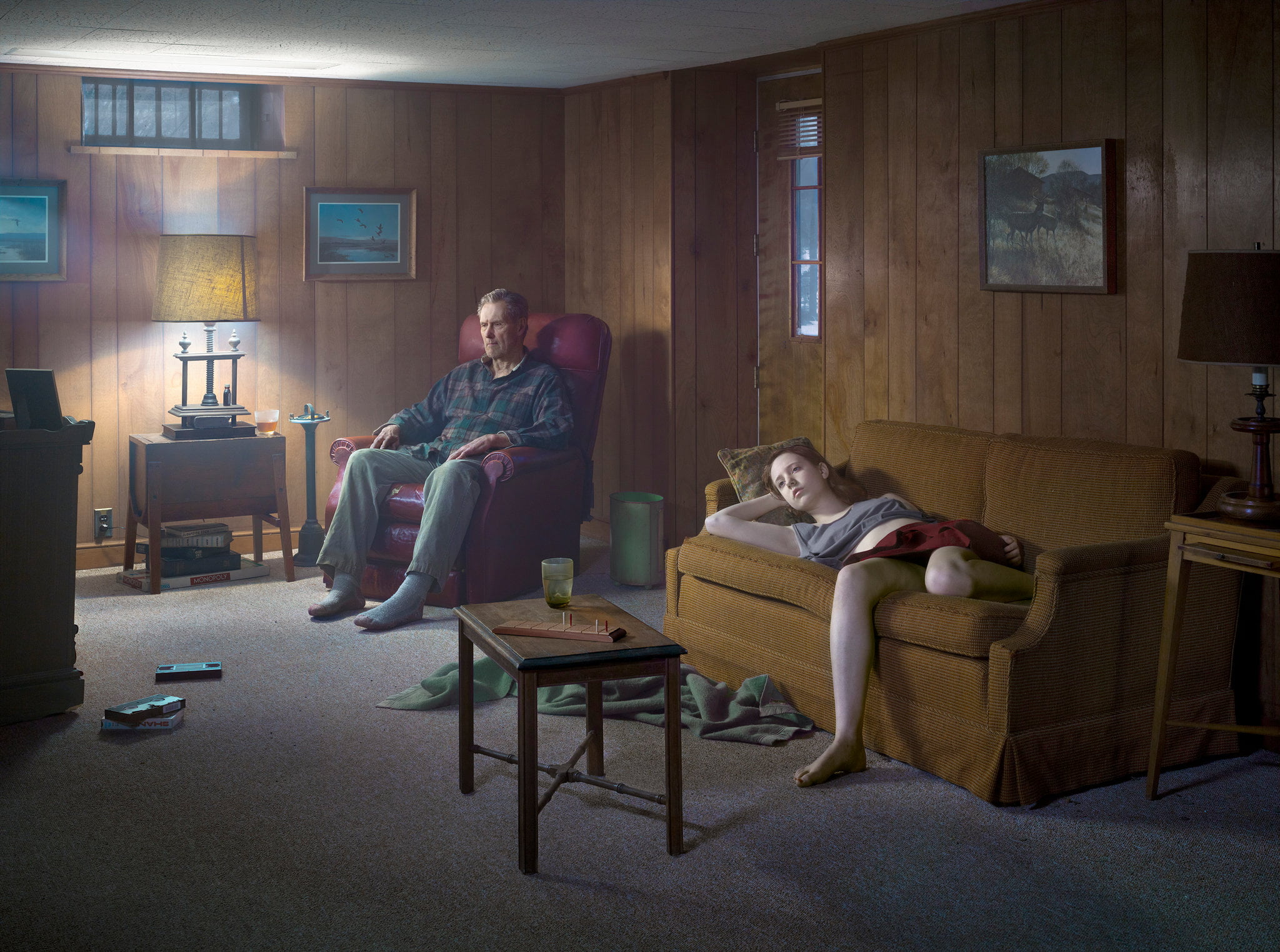 Gregory Crewdson, The Basement (2014), série Cathedral of the Pines