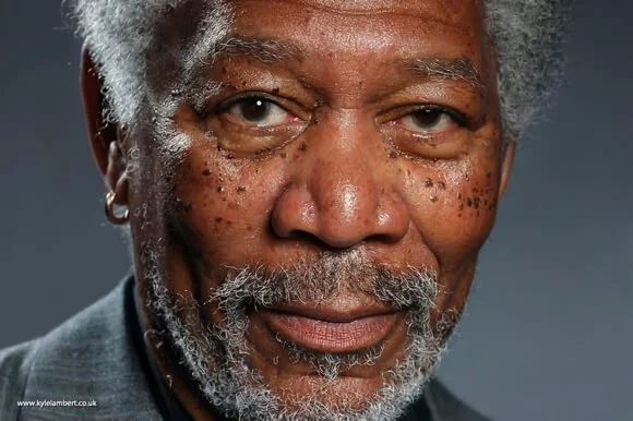 Morgan freeman ipad painting 1 - Retoucher, c'est tricher ? - Thomas Hammoudi - Histoire