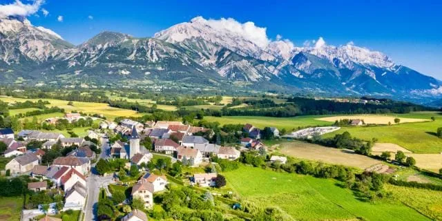 Paysage du Champsaur, Hautes-Alpes, col du Noyer