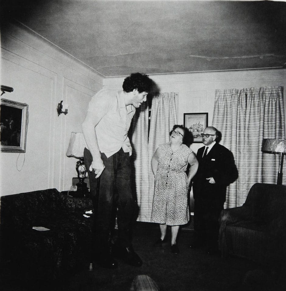 Diane Arbus, A Jewish Giant at Home with His Parents in the Bronx (1970)