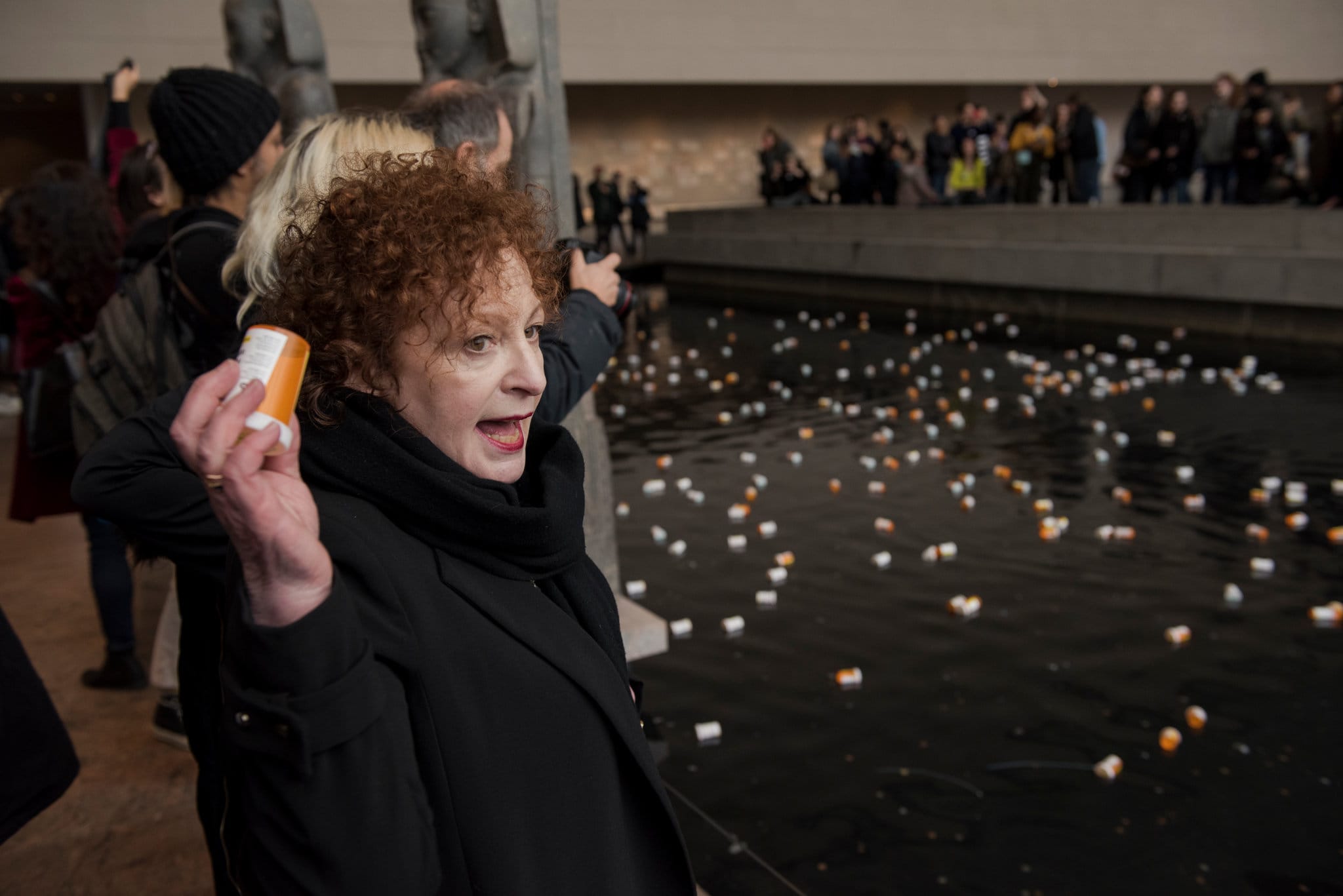 Nan Goldin, manifestation P.A.I.N. au Metropolitan Museum, 2018