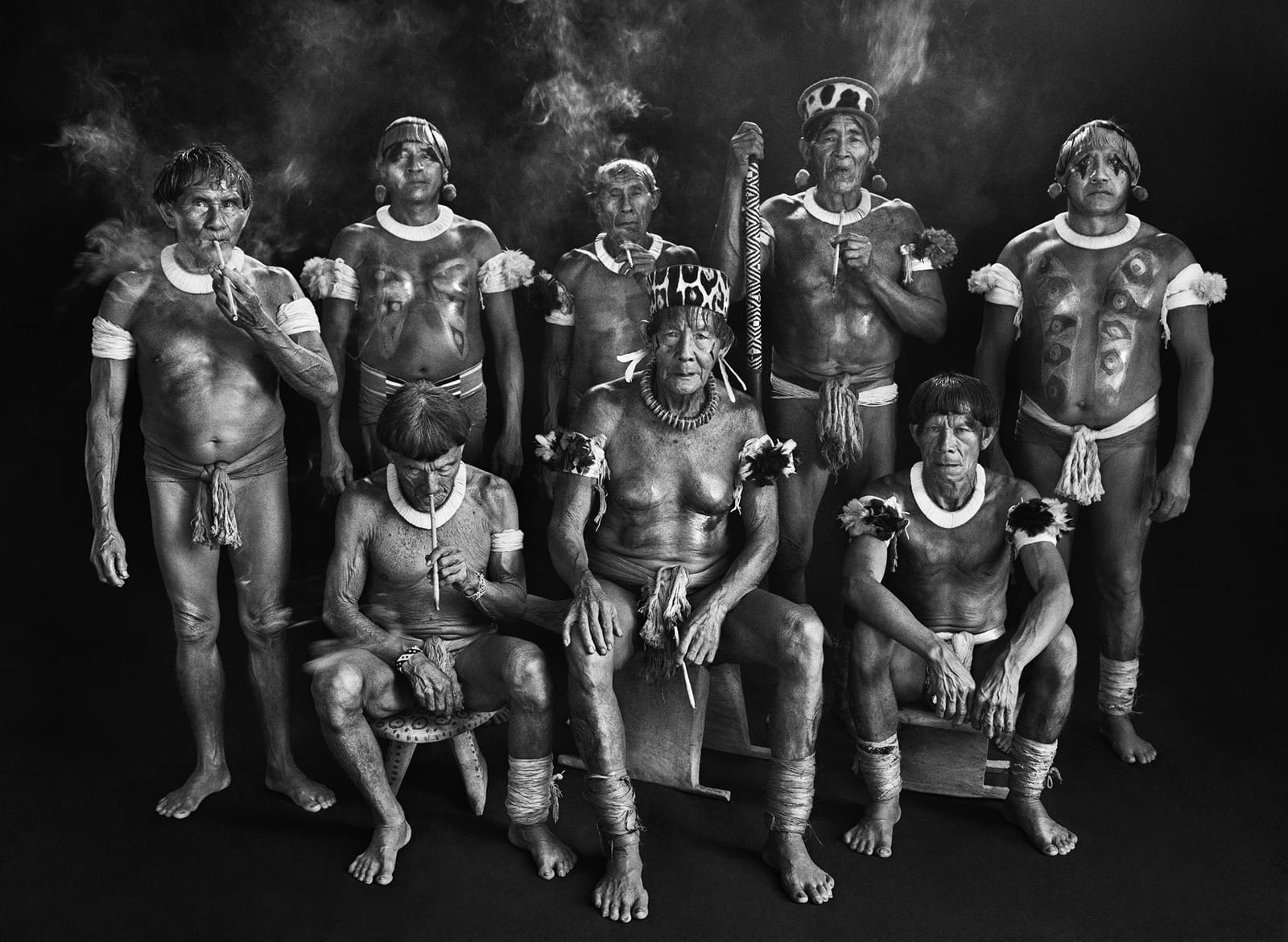 Chamans Kamayurá, Terre indigène du Xingu, 2005 - Sebastião Salgado
