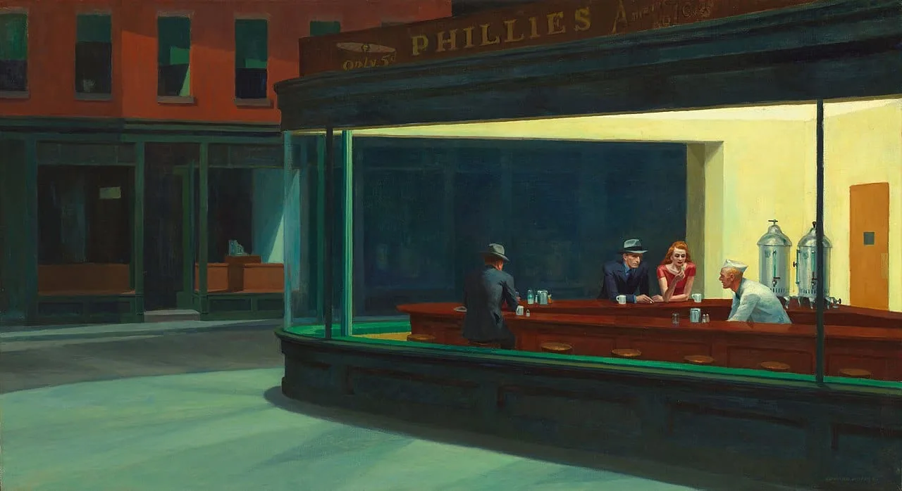 Edward Hopper, Nighthawks, 1942 — Art Institute of Chicago