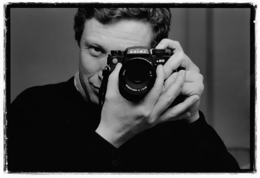 Sebastião Salgado au travail avec son Leica