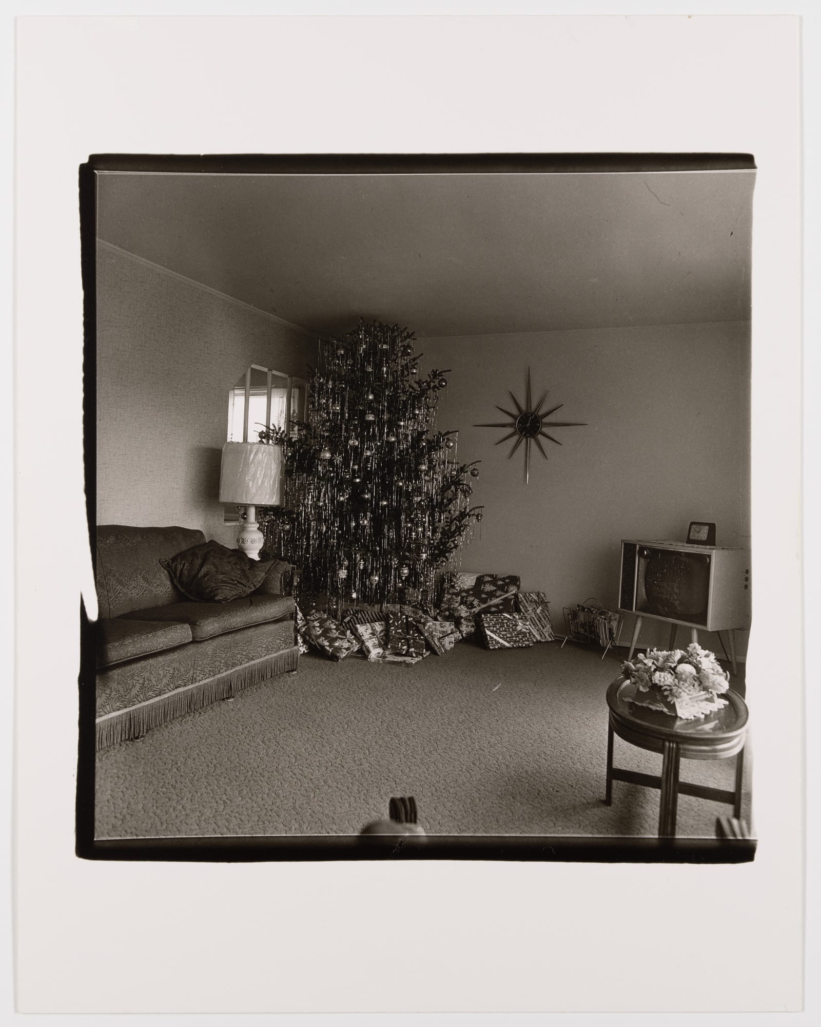 Xmas Tree in a Living Room, Levittown, L.I., 1963