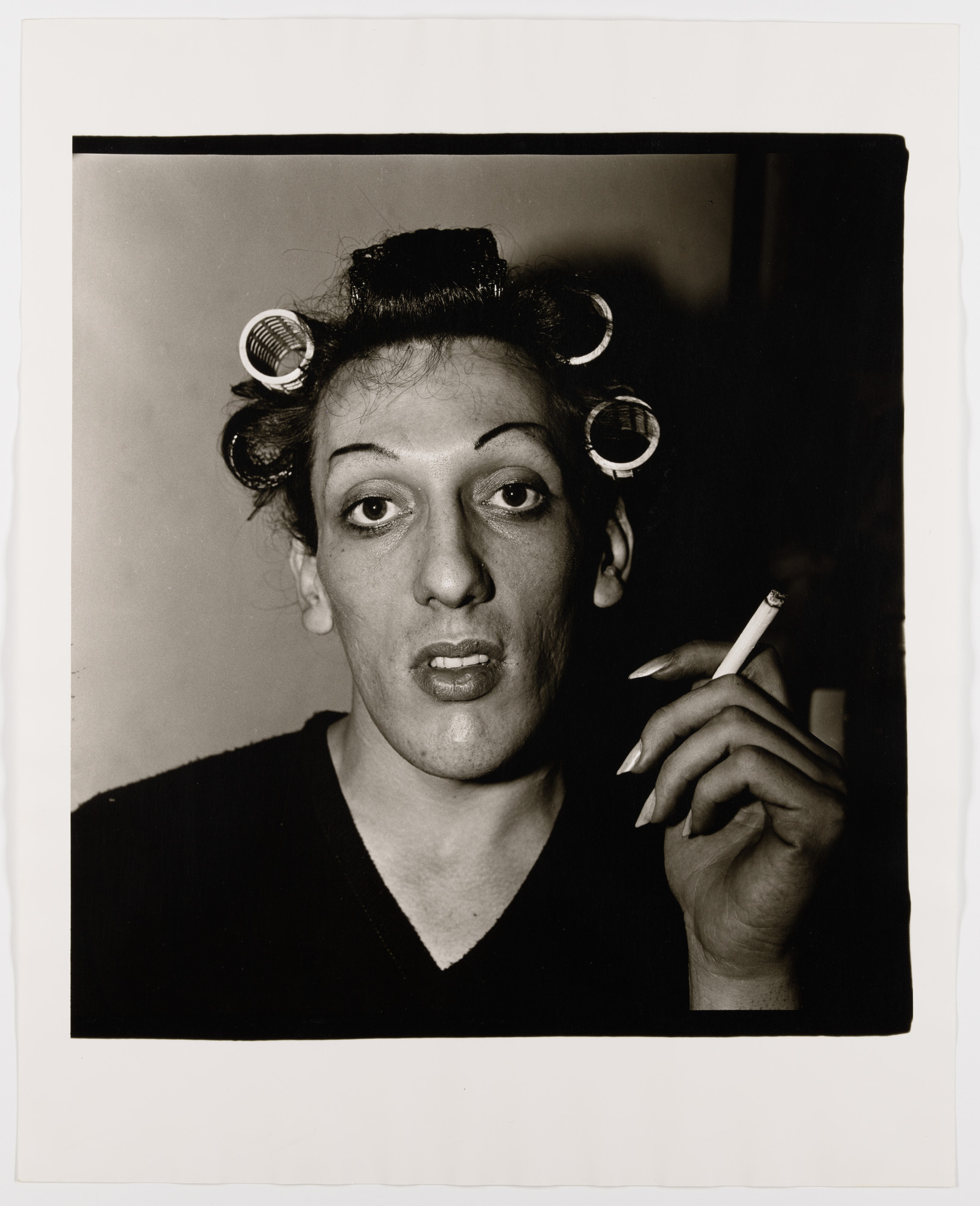 A Young Man in Curlers at Home on West 20th Street, N.Y.C., 1966