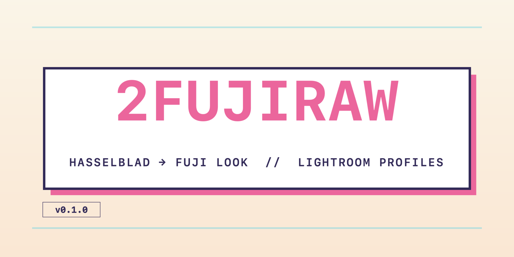 Bannière de 2FujiRaw, l'application macOS qui débloque les simulations Fuji sur les RAW Hasselblad