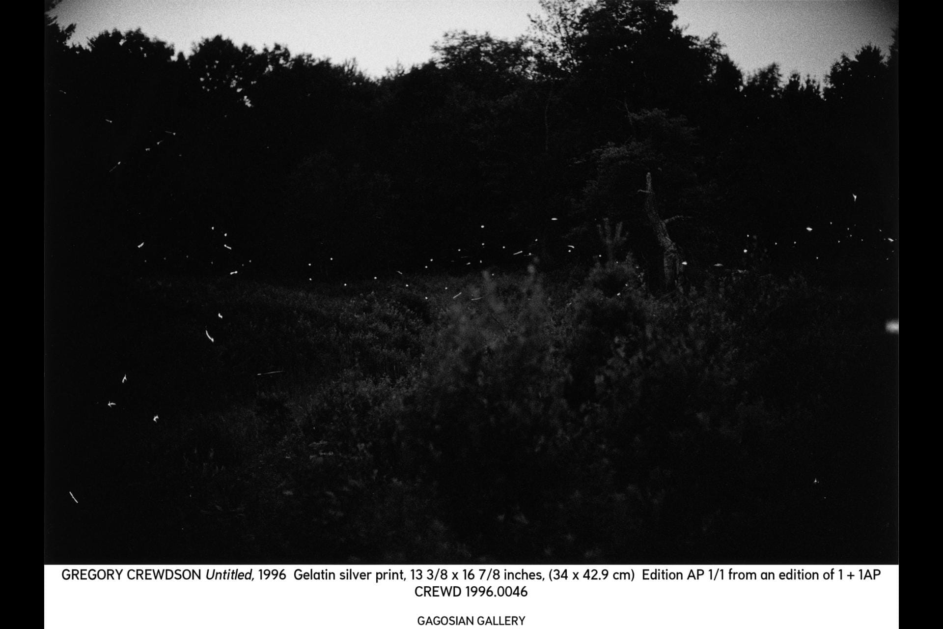 Gregory Crewdson, Untitled, série Fireflies (1996)