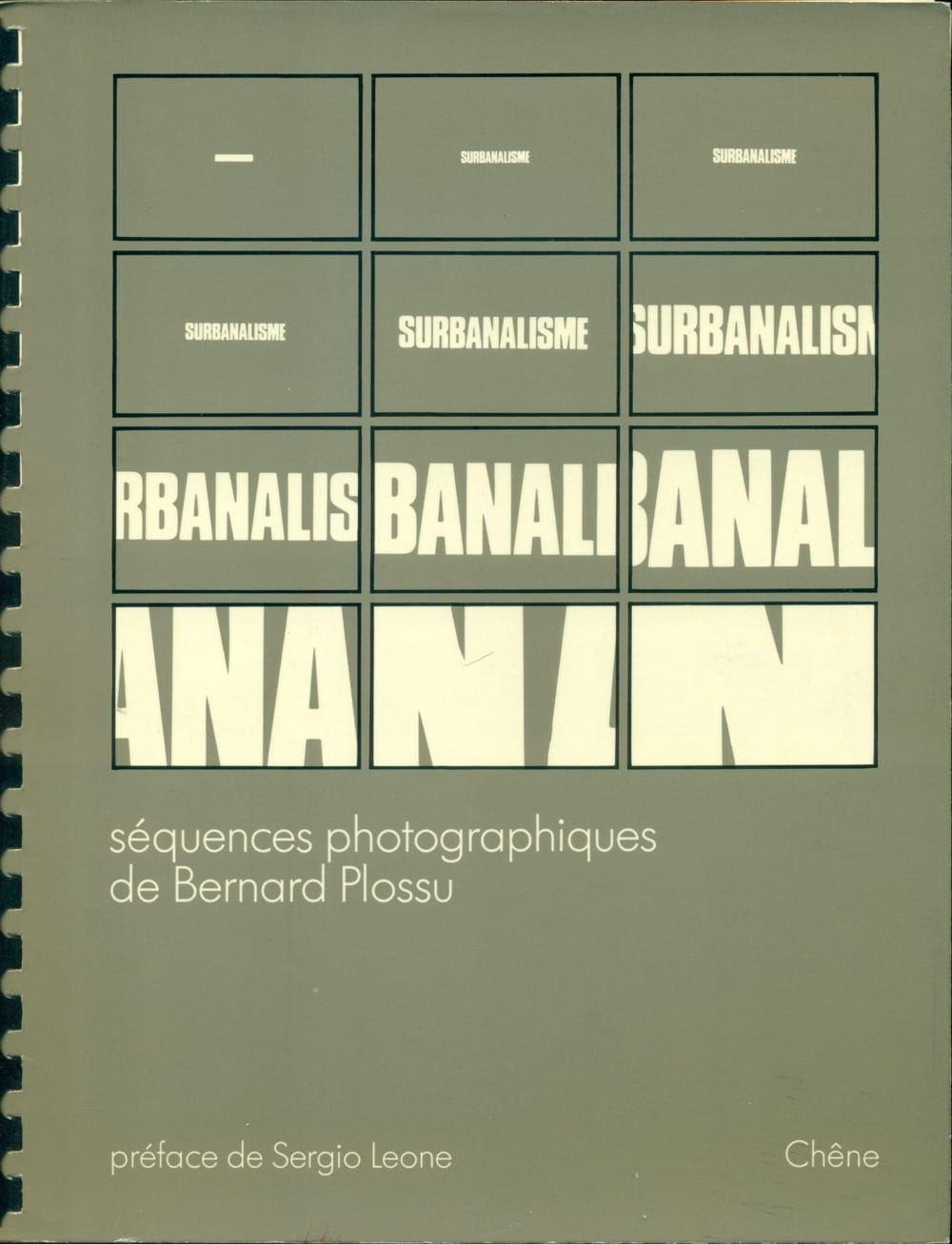 Couverture du livre Surbanalisme : séquences photographiques de Bernard Plossu, préface de Sergio Leone