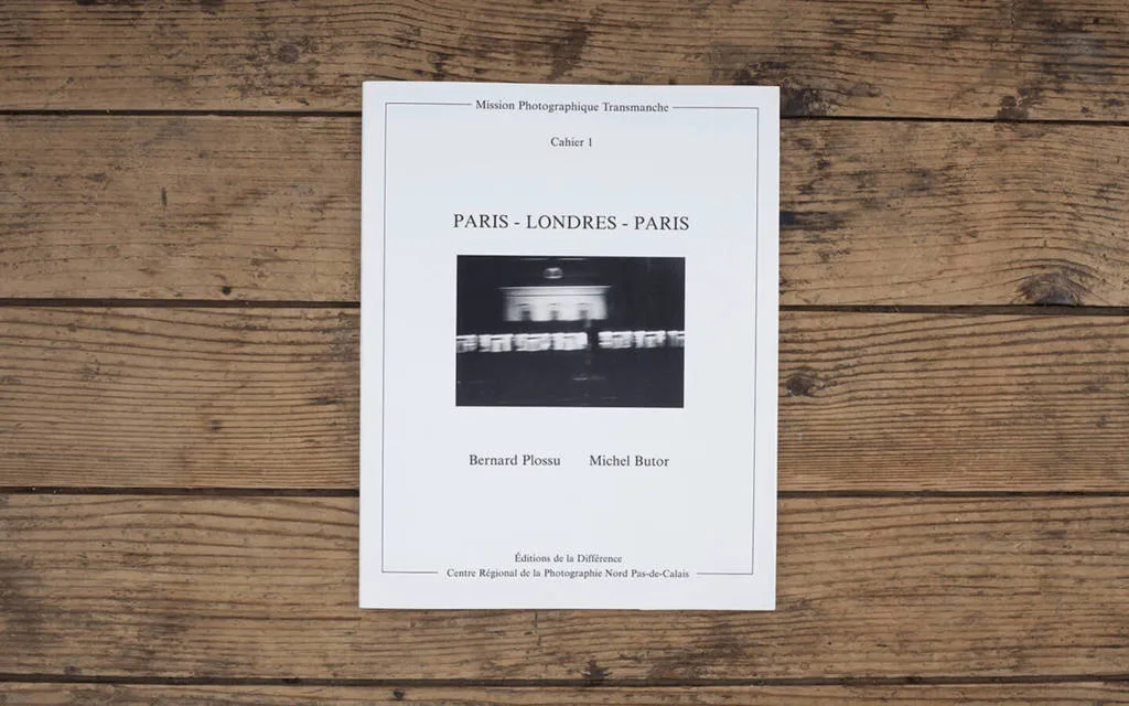 Couverture du cahier no 1 de la Mission photographique Transmanche : Paris-Londres-Paris, Bernard Plossu et Michel Butor