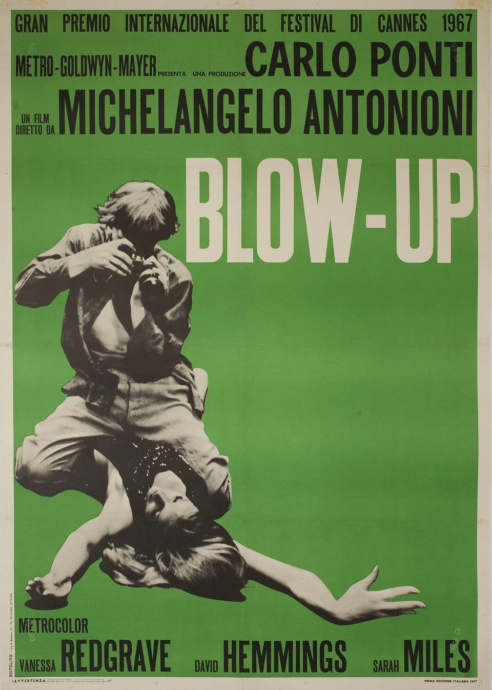 Affiche du film Blow-Up de Michelangelo Antonioni