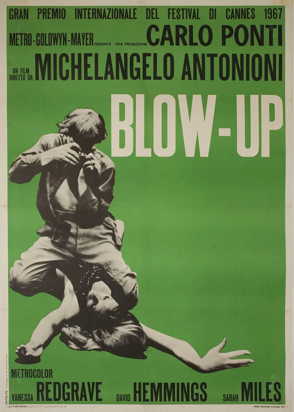 Affiche du film Blow-Up de Michelangelo Antonioni