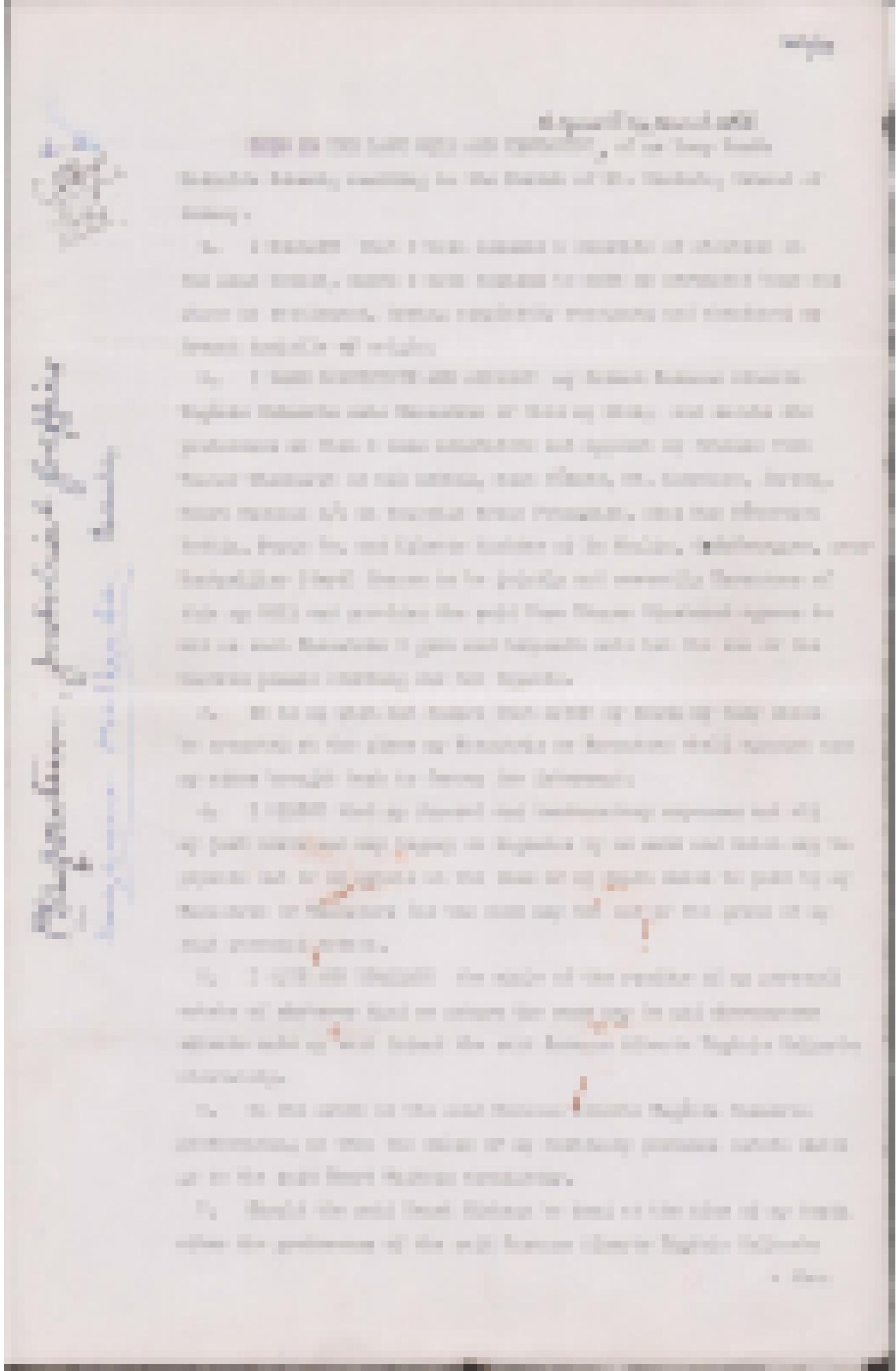 Testament manuscrit de Lucy Schwob