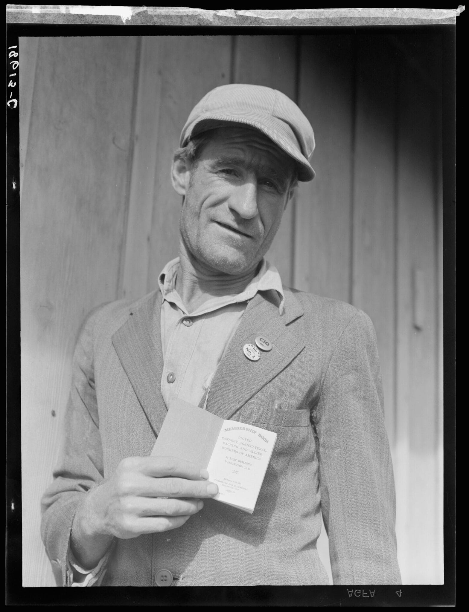 Meneur de grève dans le comté de Kern, Californie, photographié par Dorothea Lange