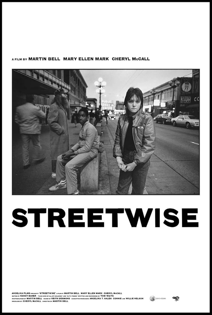 Affiche du film documentaire Streetwise de Martin Bell, Mary Ellen Mark et Cheryl McCall, 1984