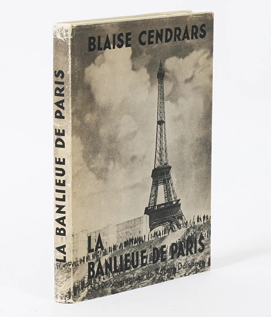 Couverture de La Banlieue de Paris, texte de Blaise Cendrars et photographies de Robert Doisneau, Pierre Seghers, 1949