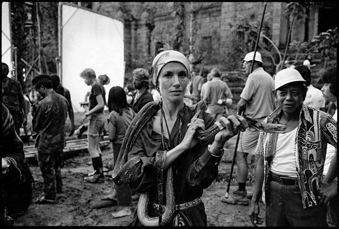 Mary Ellen Mark, Mary Ellen Mark with a snake, Apocalypse Now, Pagsanjan, Philippines, 1976