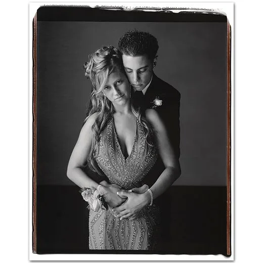 Couple de lycéens photographié à la chambre Polaroid 20x24, par Mary Ellen Mark