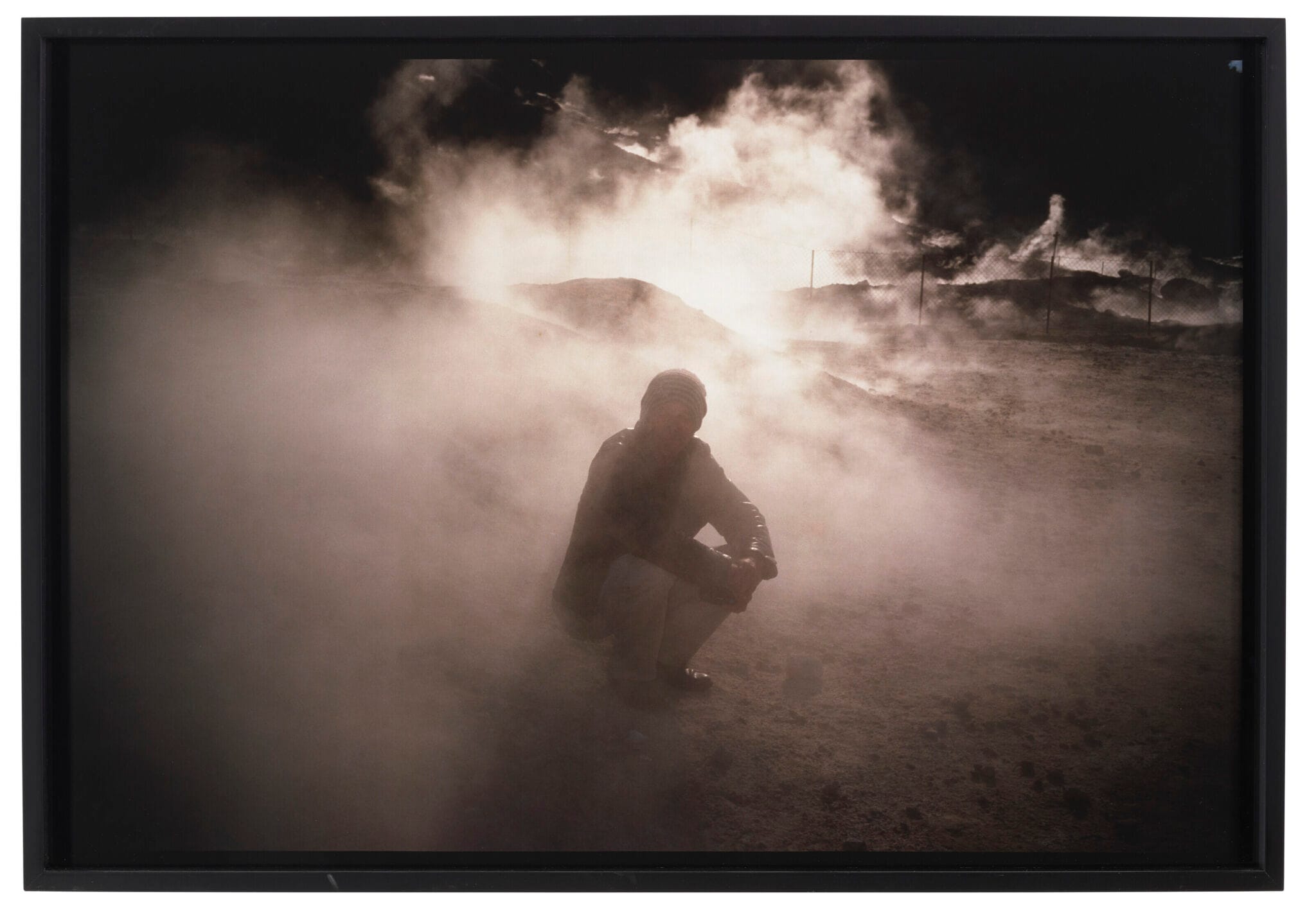 Nan Goldin, Bruce dans la fumée de la Solfatare, Pozzuoli, 1995