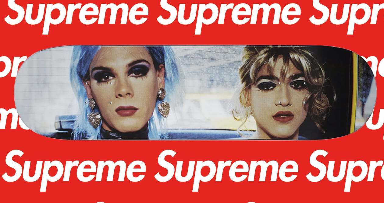 Collaboration Nan Goldin x Supreme, printemps-été 2018