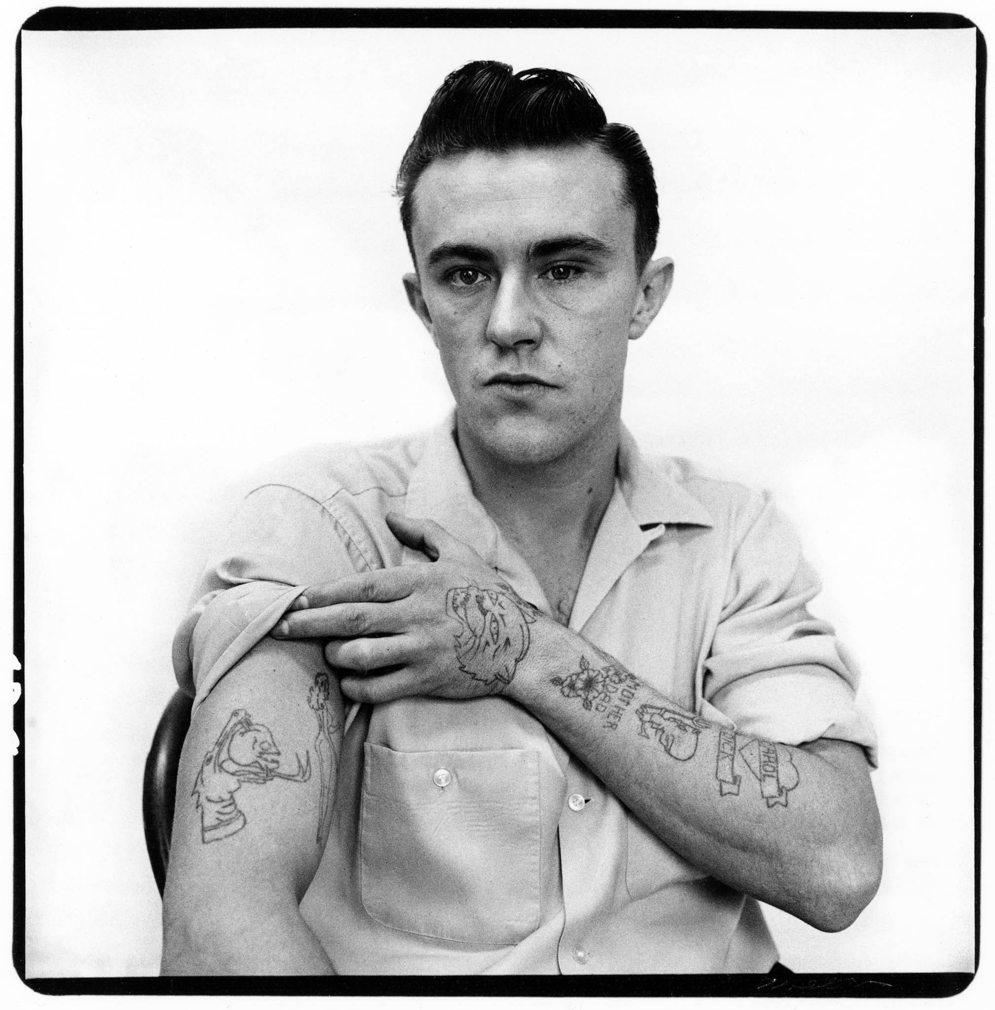 Portrait de Dick Hickock, l'un des assassins de la famille Clutter, par Richard Avedon