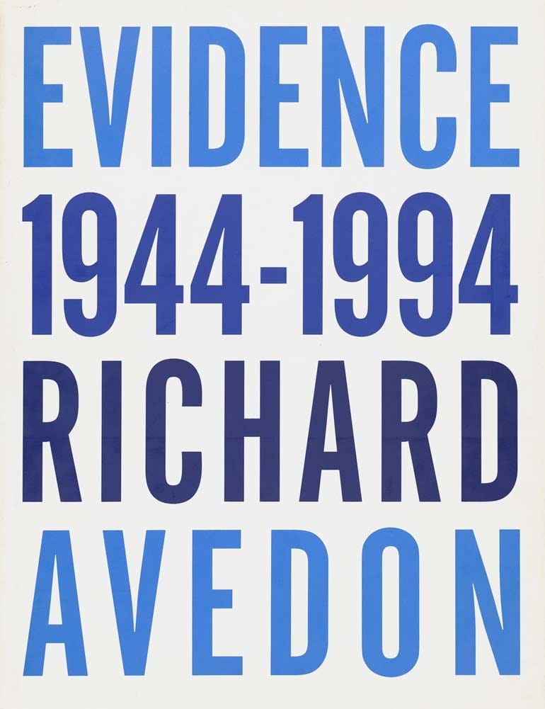 Couverture du livre Evidence 1944-1994 de Richard Avedon