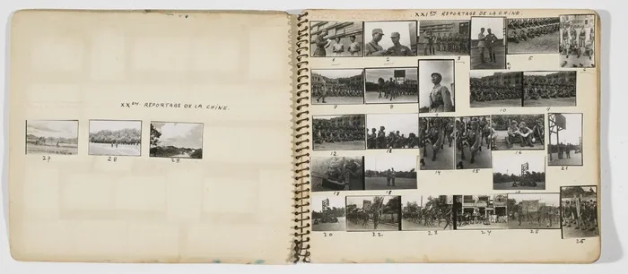 Carnet-contact de Robert Capa pour son reportage en Chine en 1938