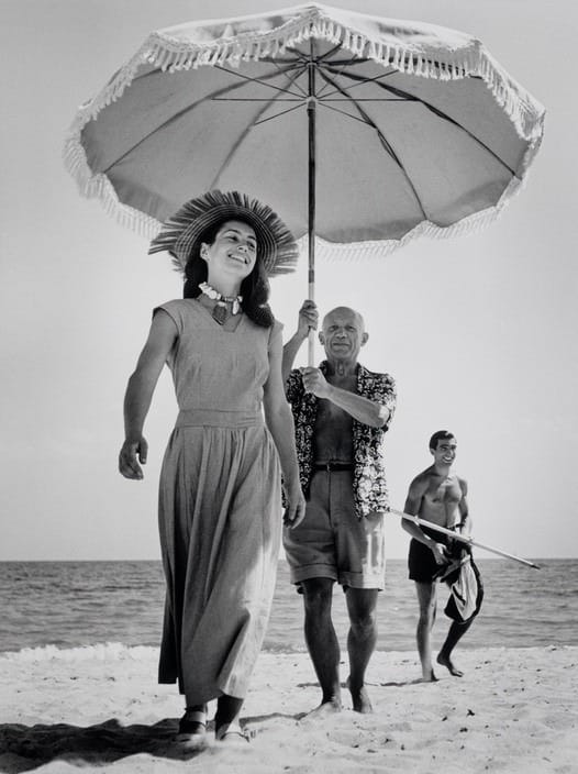 Pablo Picasso et Françoise Gilot à Golfe-Juan