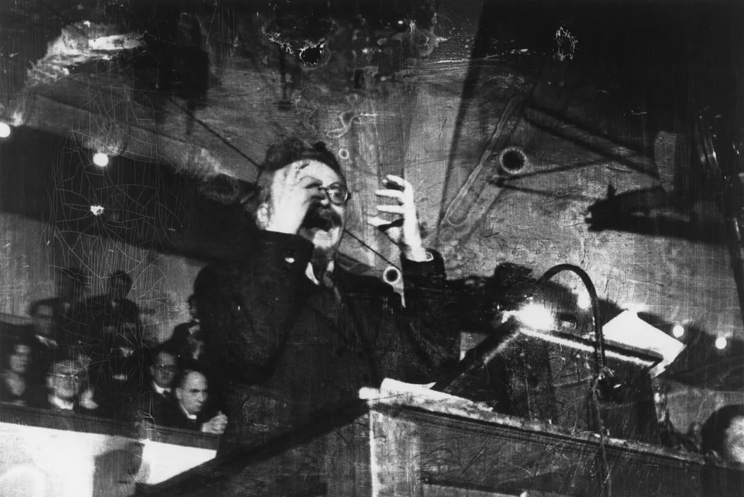 Léon Trotski prononce une conférence à Copenhague