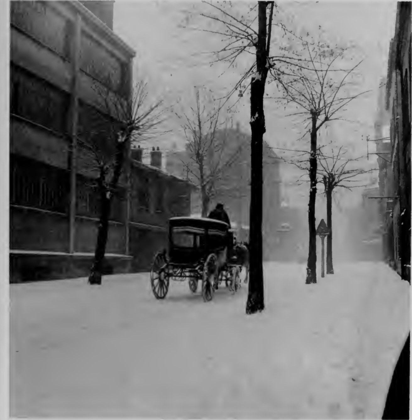 Avenue Verdier a Montrouge sous la neige, Robert Doisneau, 1945