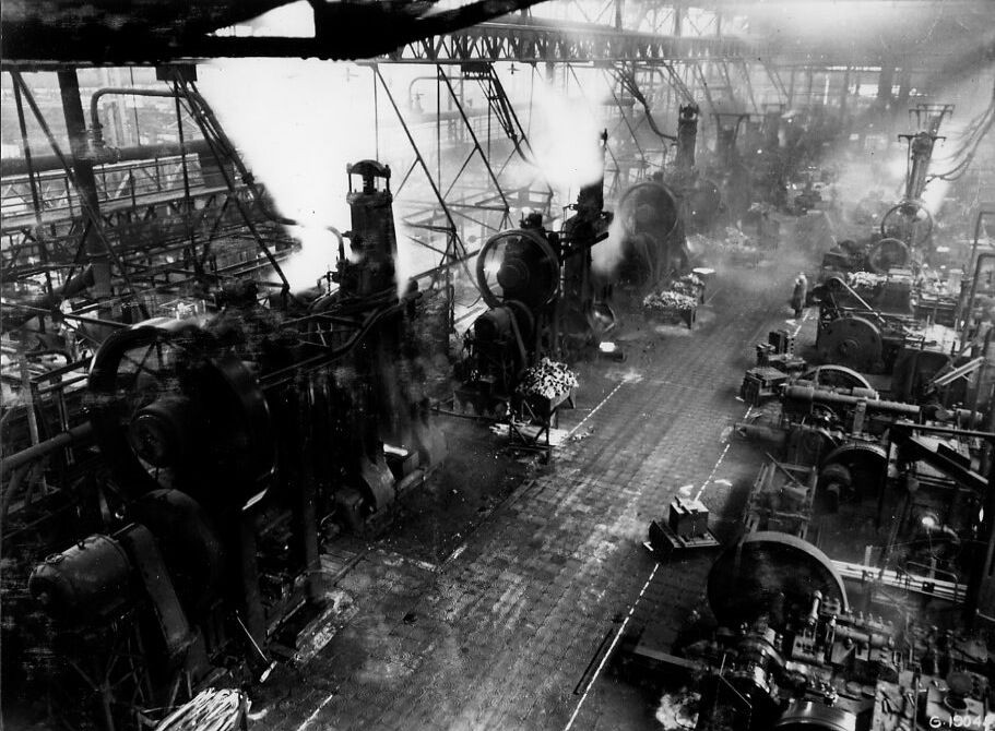 Les presses des usines Renault de Boulogne-Billancourt, Robert Doisneau, 1936
