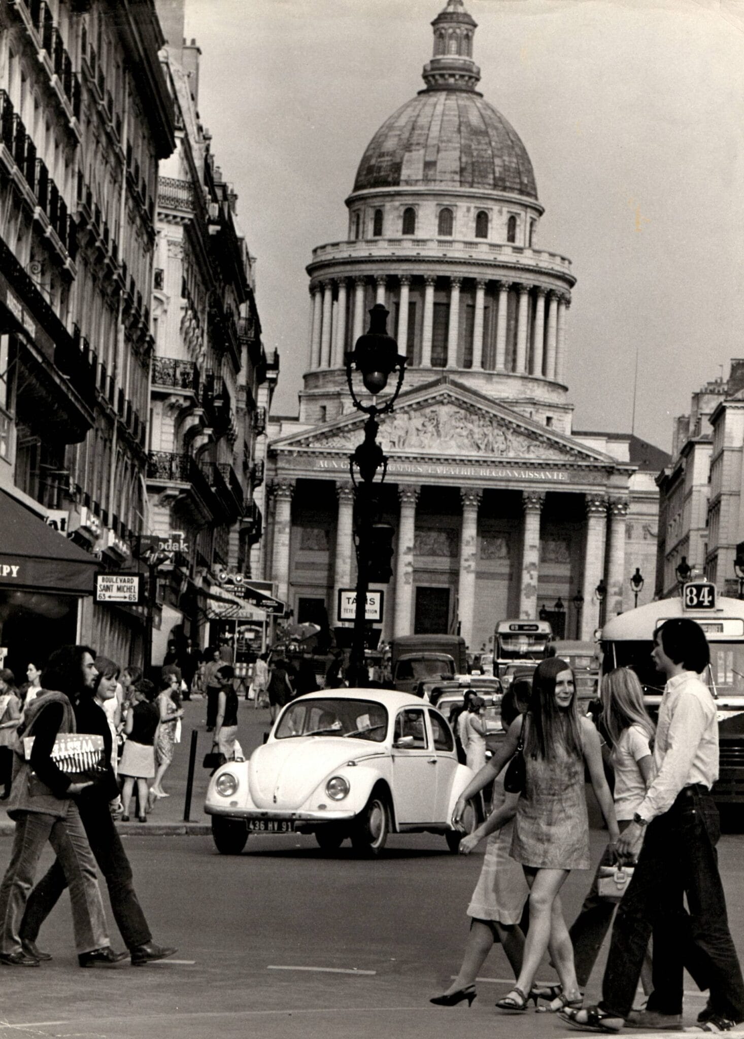 Le Pantheon vu de la rue Soufflot, Robert Doisneau
