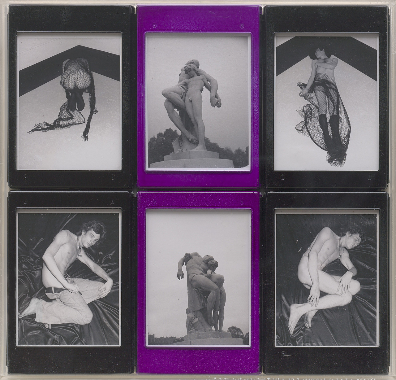 Untitled, 1973. Six Polaroids montés ensemble et encadrés : l’assemblagiste n’a pas disparu, il a changé de matériau.