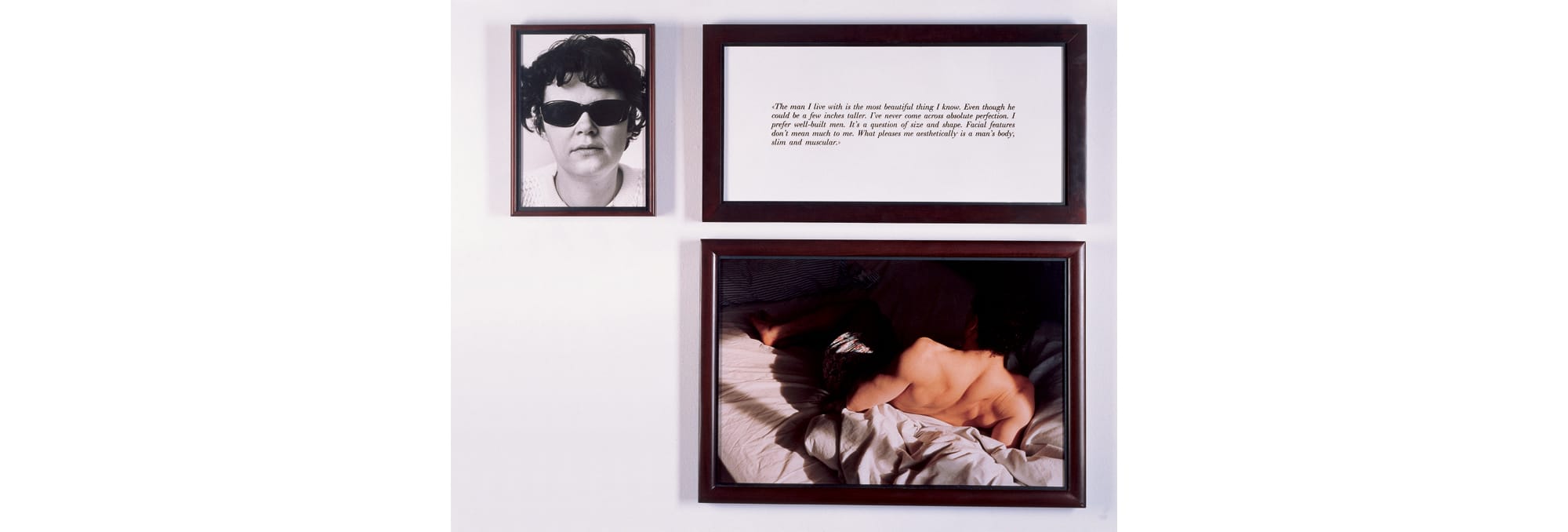 Série Les Aveugles de Sophie Calle accrochée en enfilade
