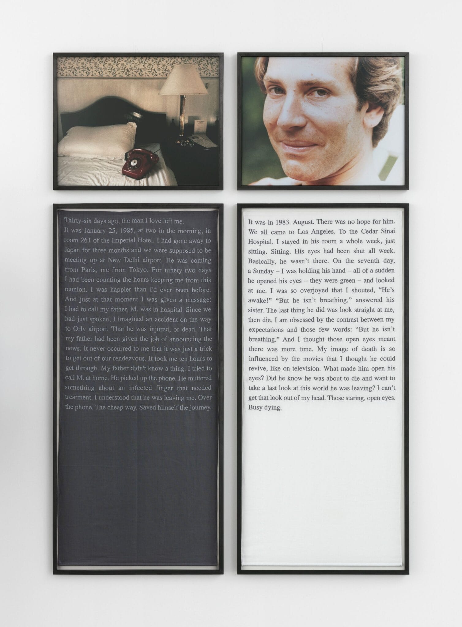 Planche de Douleur exquise de Sophie Calle, compte à rebours