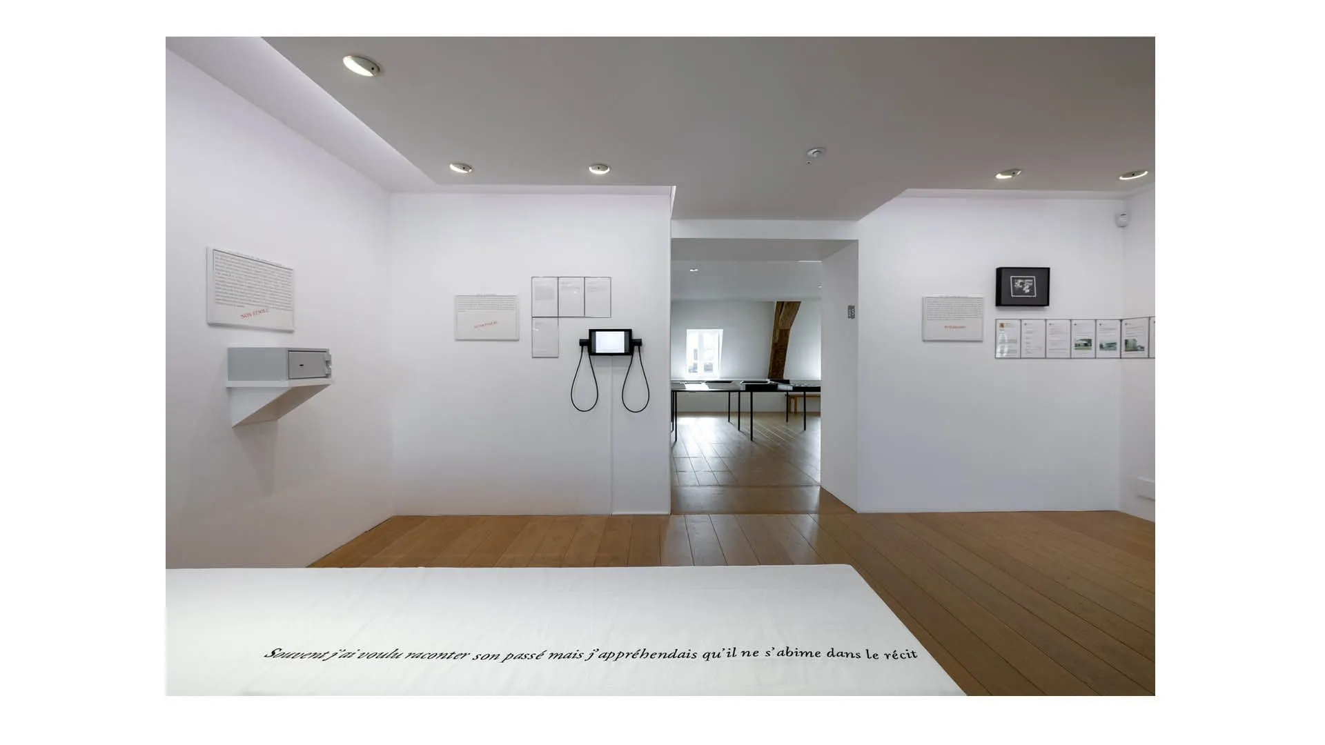 Œuvre Voyez-vous présentée dans l'exposition de Sophie Calle au musée Picasso