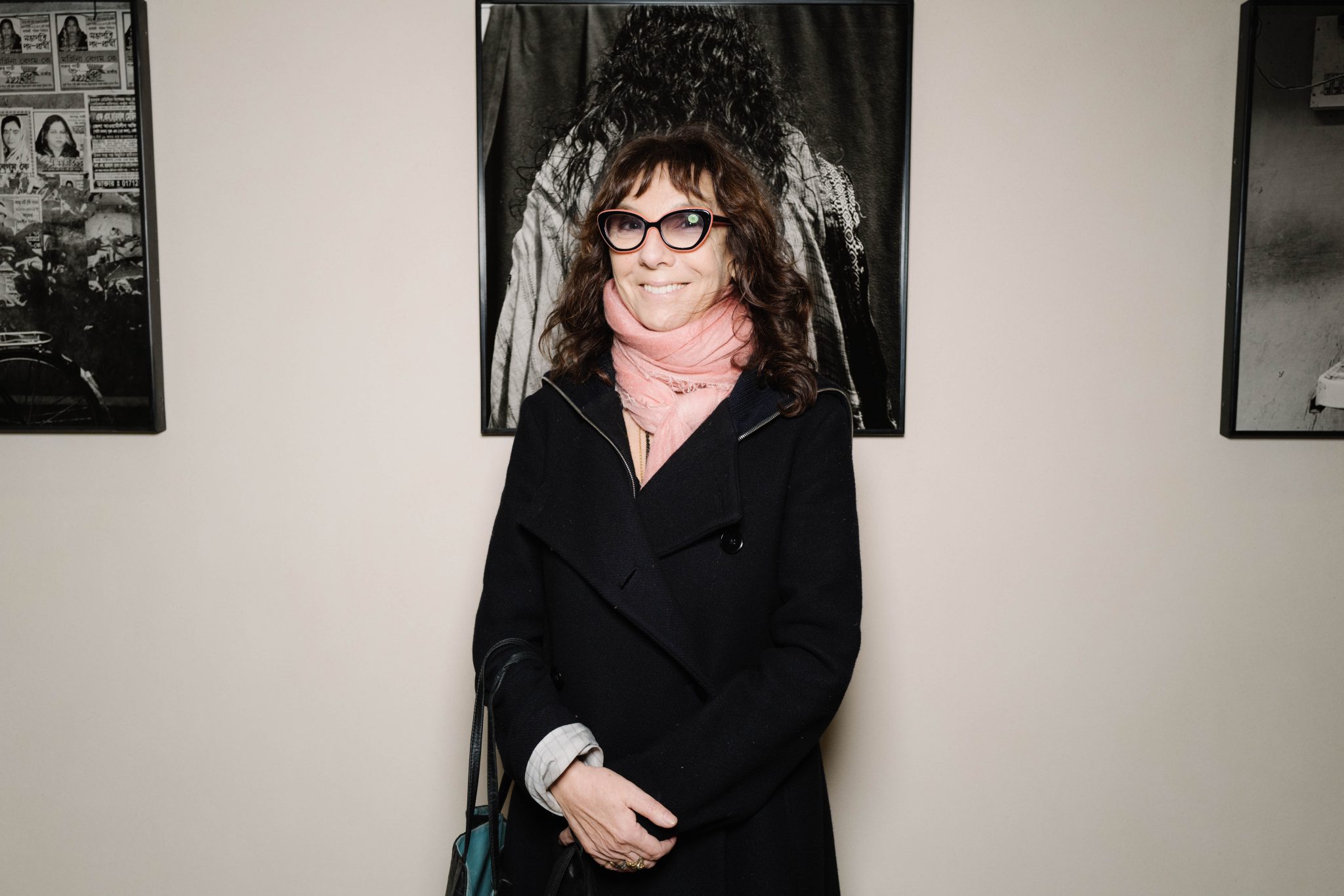 Sophie Calle photographiée lors d'un événement à la Fondation Cartier