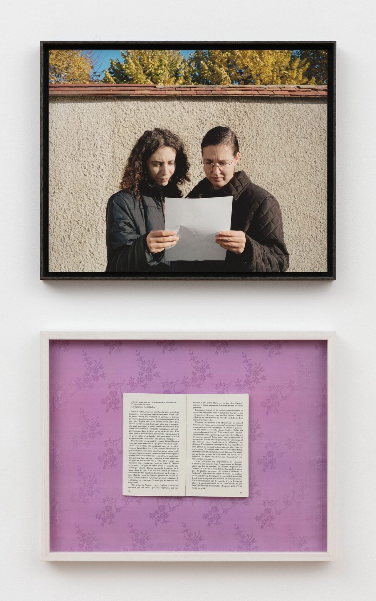 Panneau de Prenez soin de vous confié à Anne et Marine Rambach