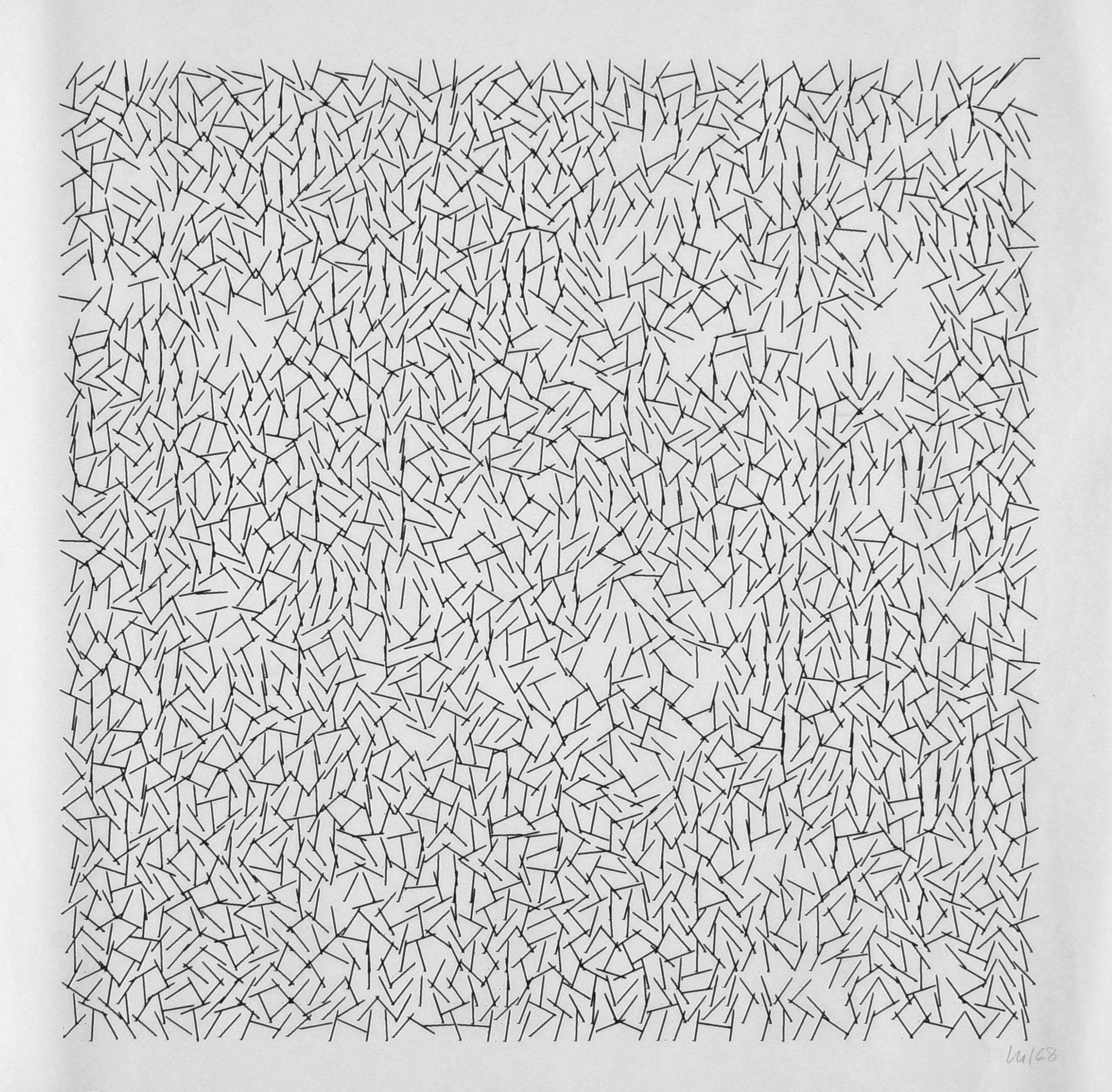 Interruptions de Vera Molnár, 1968-1969