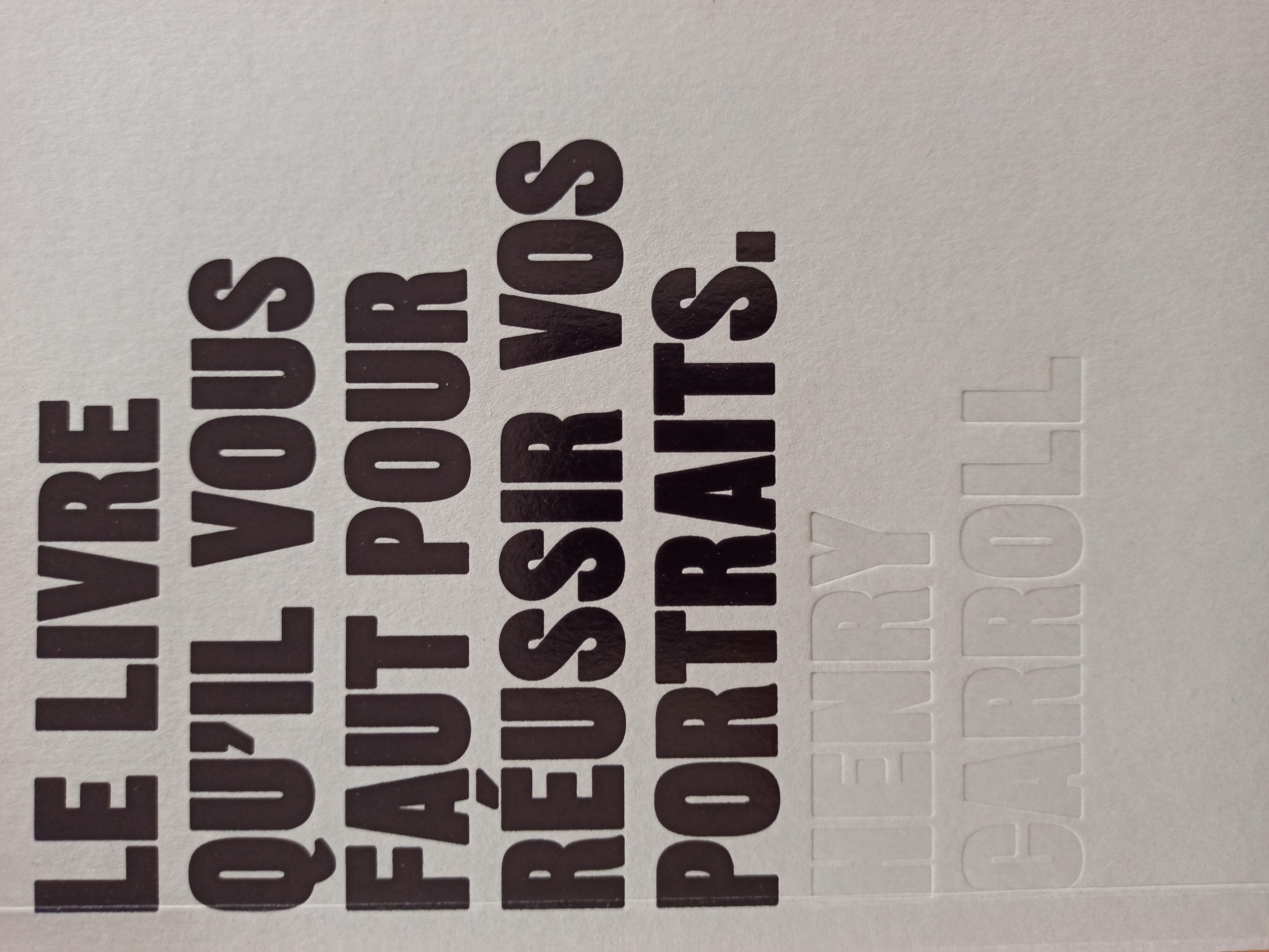 Couverture de Le livre qu'il vous faut pour réussir
  vos portraits