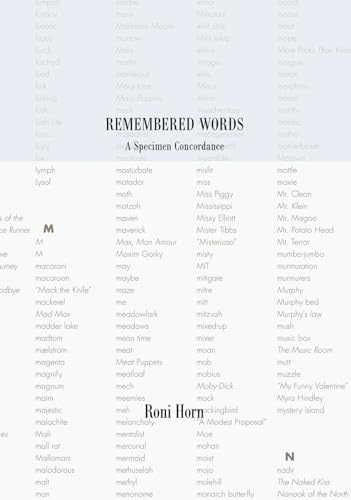 Couverture de Remembered Words, A Specimen Concordance