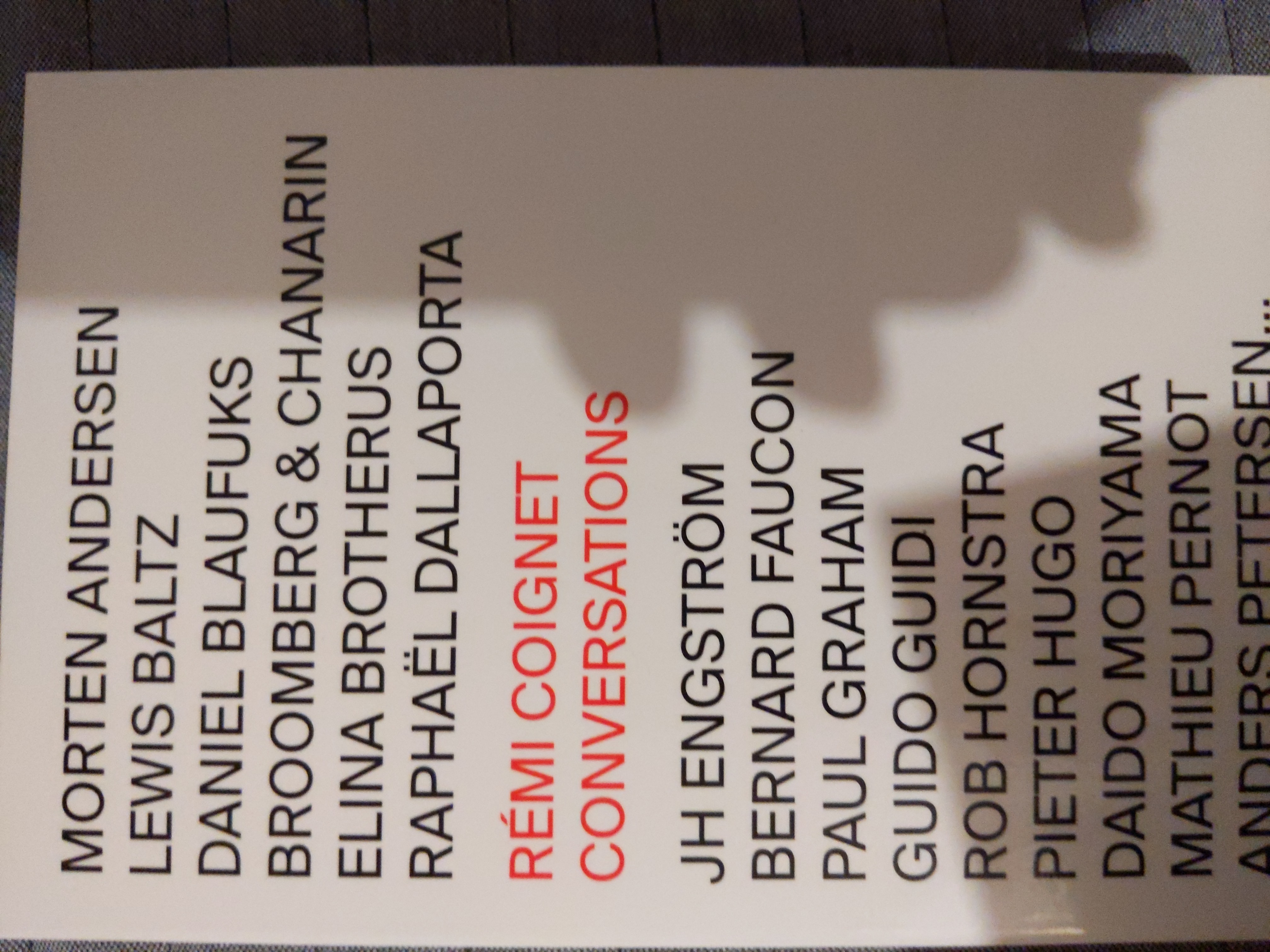 Couverture de Conversations